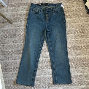 Kenneth Cole  NWT High rise straight leg Blue Denim Jeans